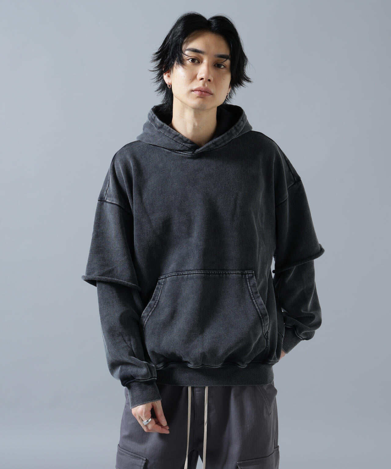 【WEB&DEPOT限定】DankeSchon/ダンケシェーン/LAYYERED HOODIE
