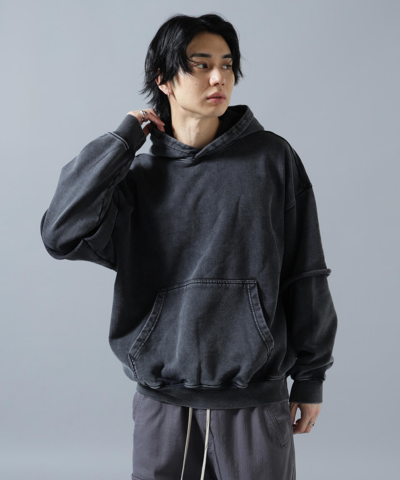 【WEB&DEPOT限定】DankeSchon/ダンケシェーン/LAYYERED HOODIE