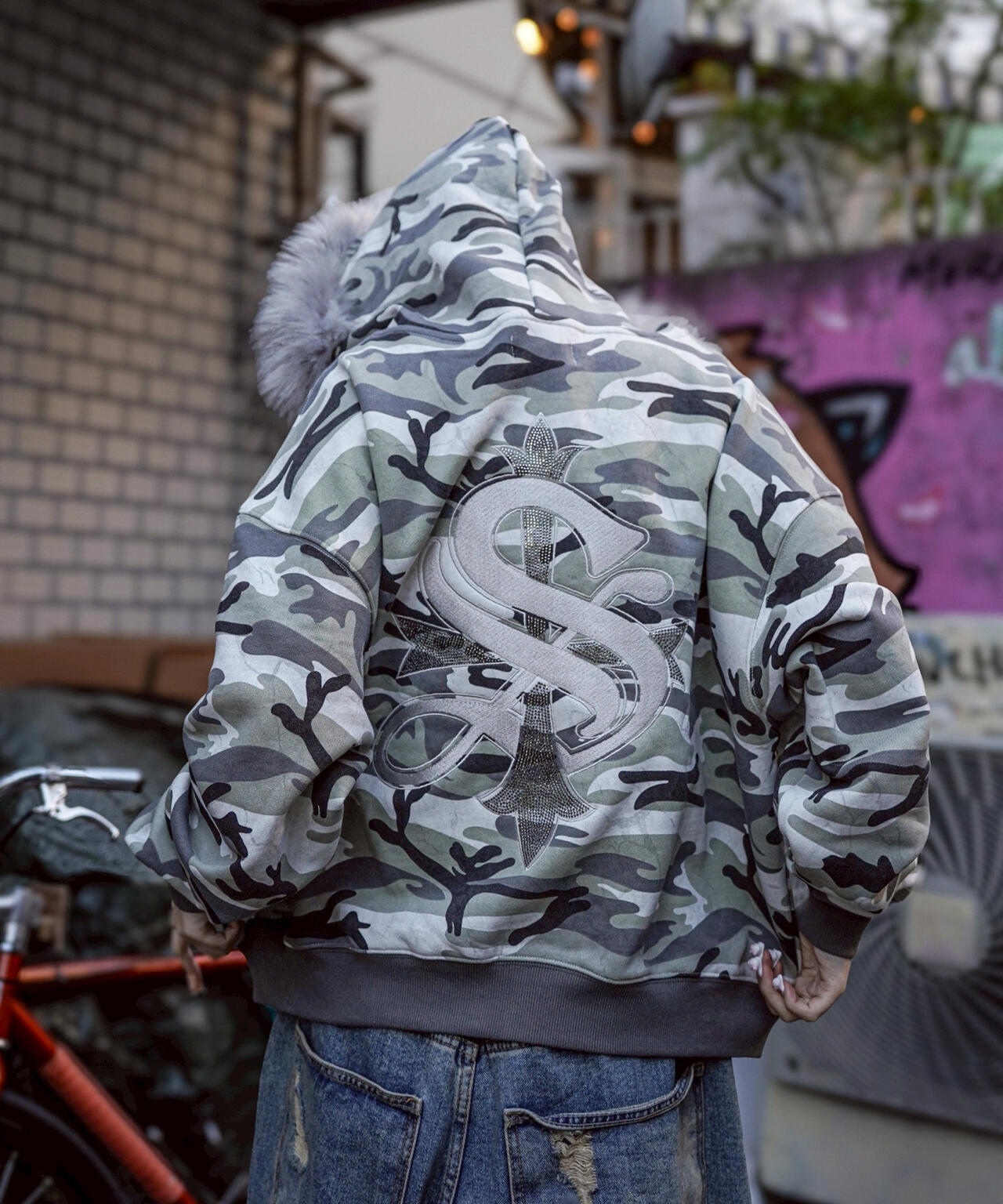 SUPPLIER/サプライヤー/【LHP EXCLUSIVE】FAUX FUR CROPPED CROSS ZIP HOODIE