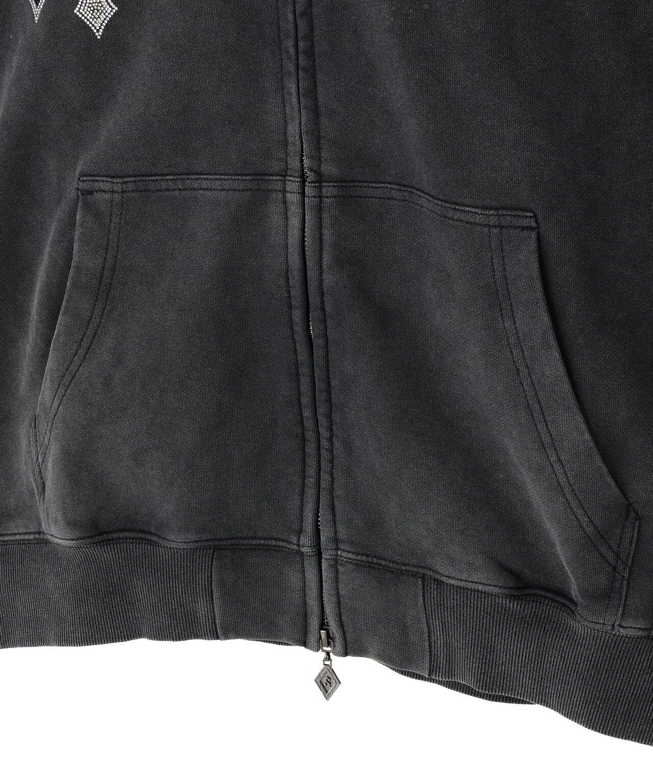 SUPPLIER/サプライヤー/MULTIPLE CROSS RHINESTONE ZIP HOODIE