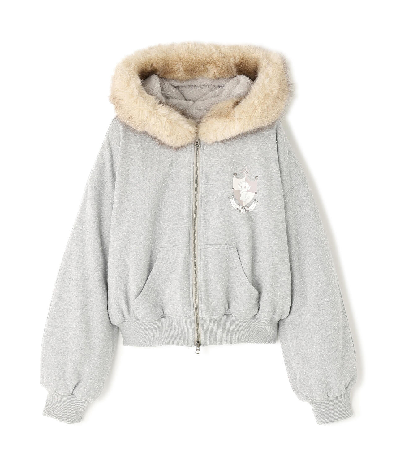 Nφdress/ノードレス/Hoodie Jacket Fau Fur Trim