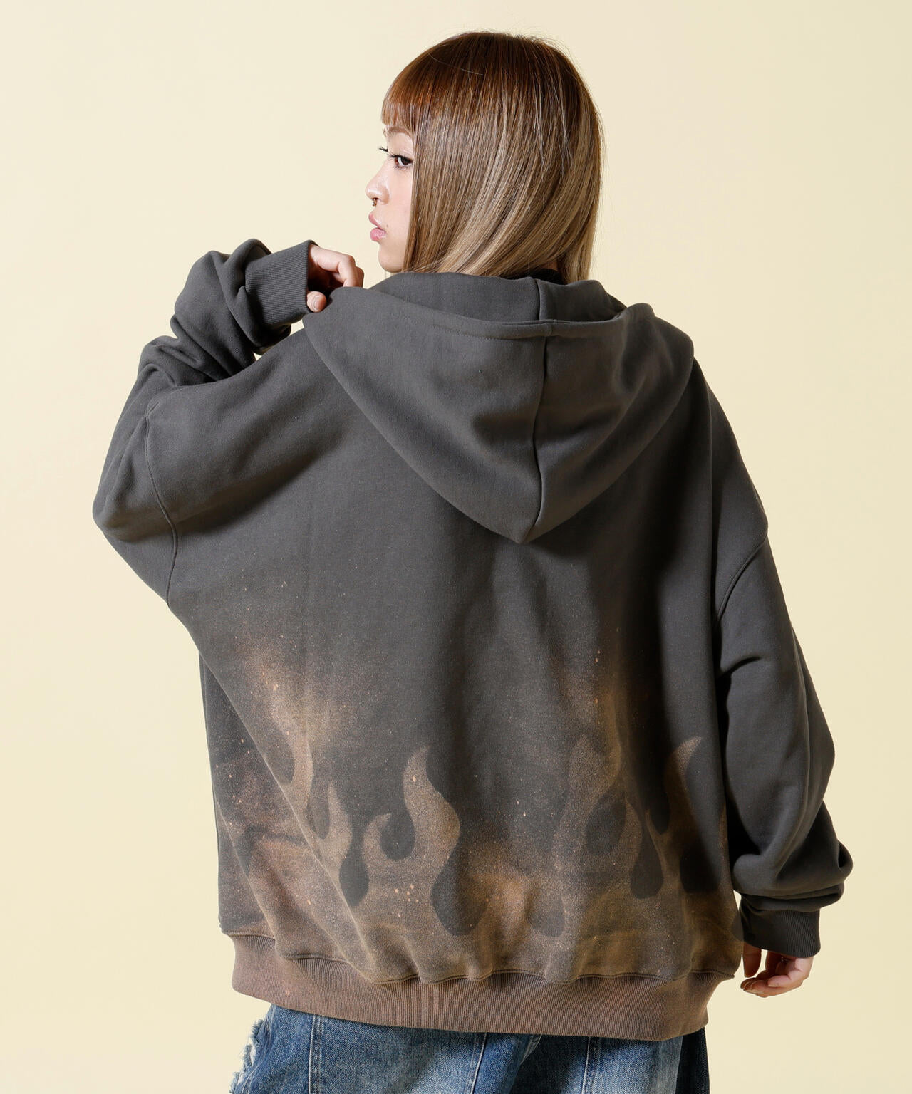 SIS/エスアイエス/Fire Pattern Zip Hoodie