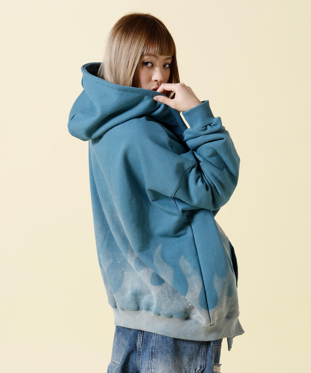 SIS/エスアイエス/Fire Pattern Zip Hoodie