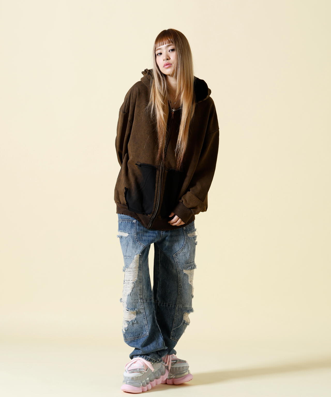 SIS/エスアイエス/Short Zip Hoodie