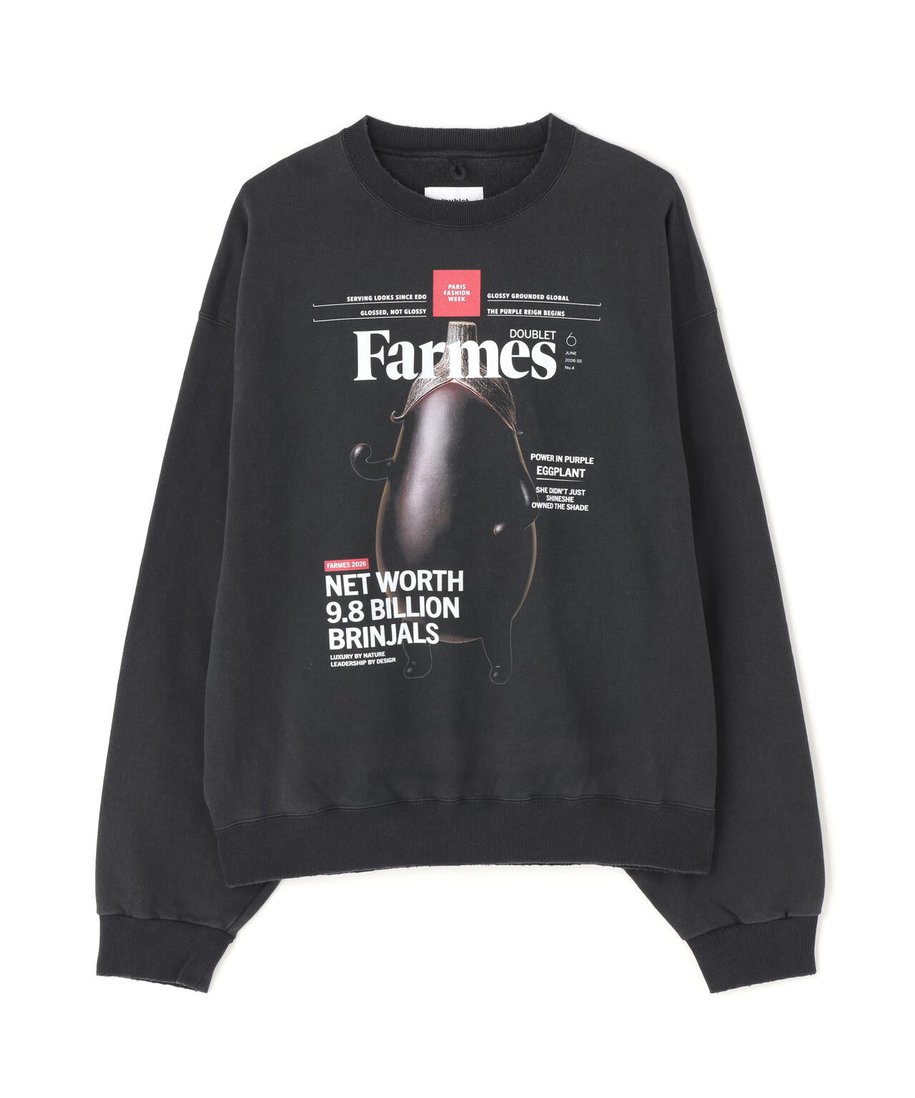 doublet/ダブレット/FARMES MAGAZINE COVER SWEAT SHIRT