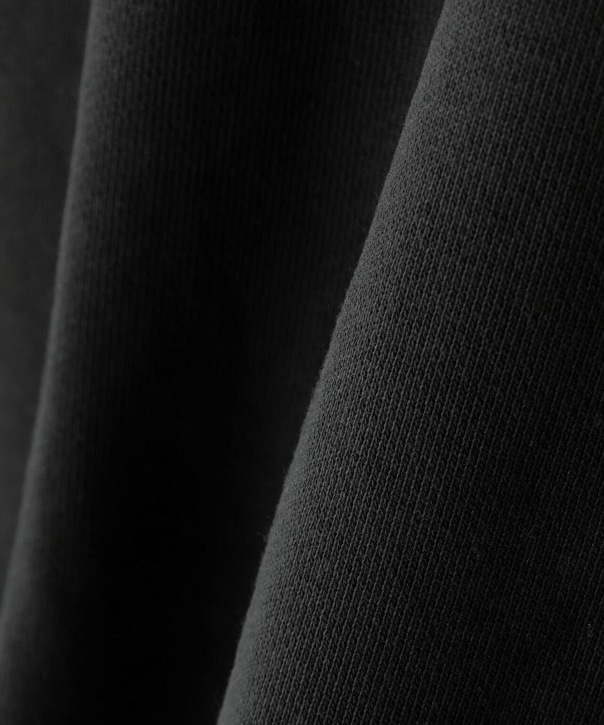 DankeSchon/ダンケシェーン/CUT FRINGE SWEAT CREWNECK BLACK