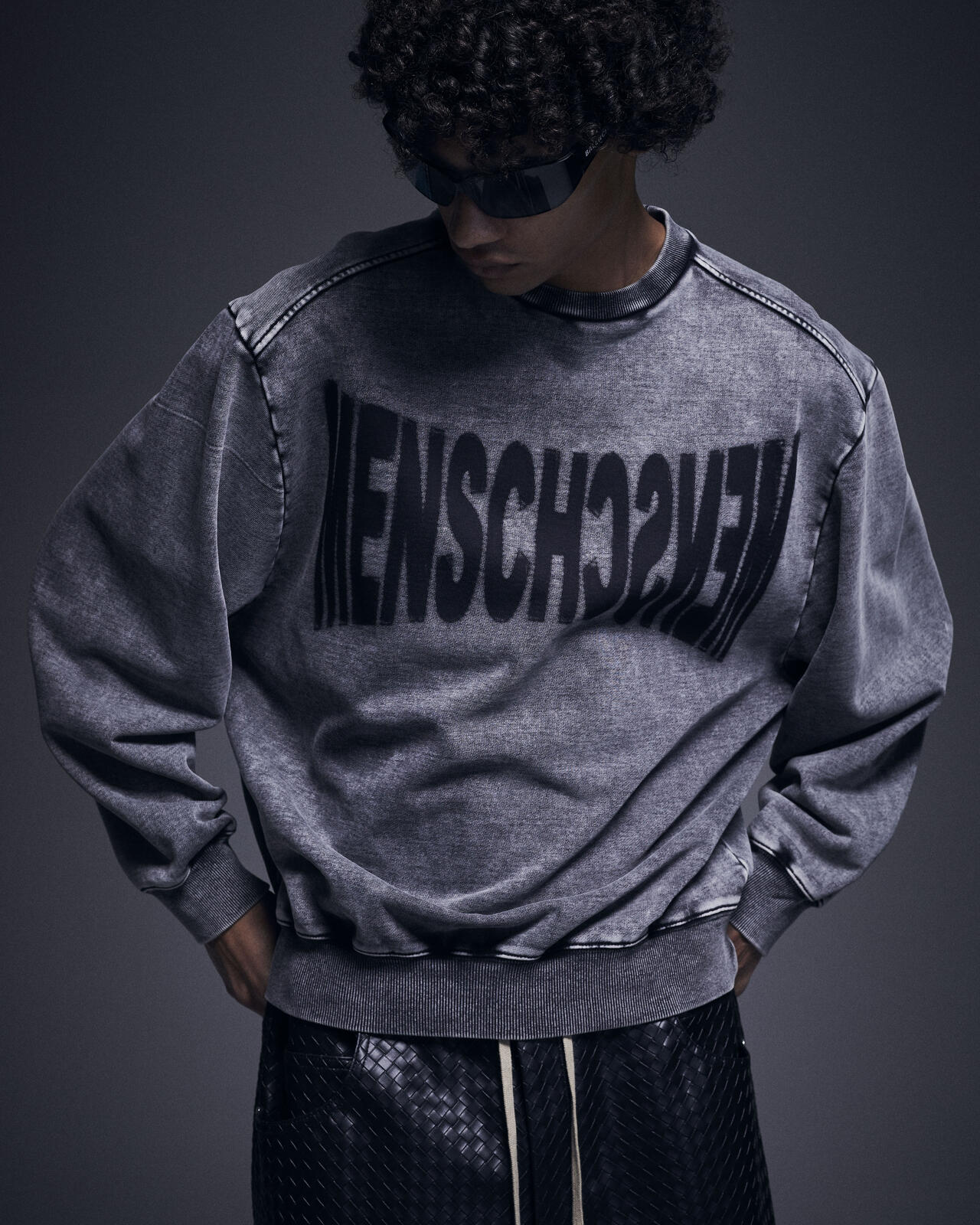 DankeSchon/ダンケシェーン/CHEMICAL SWEAT CREWNECK