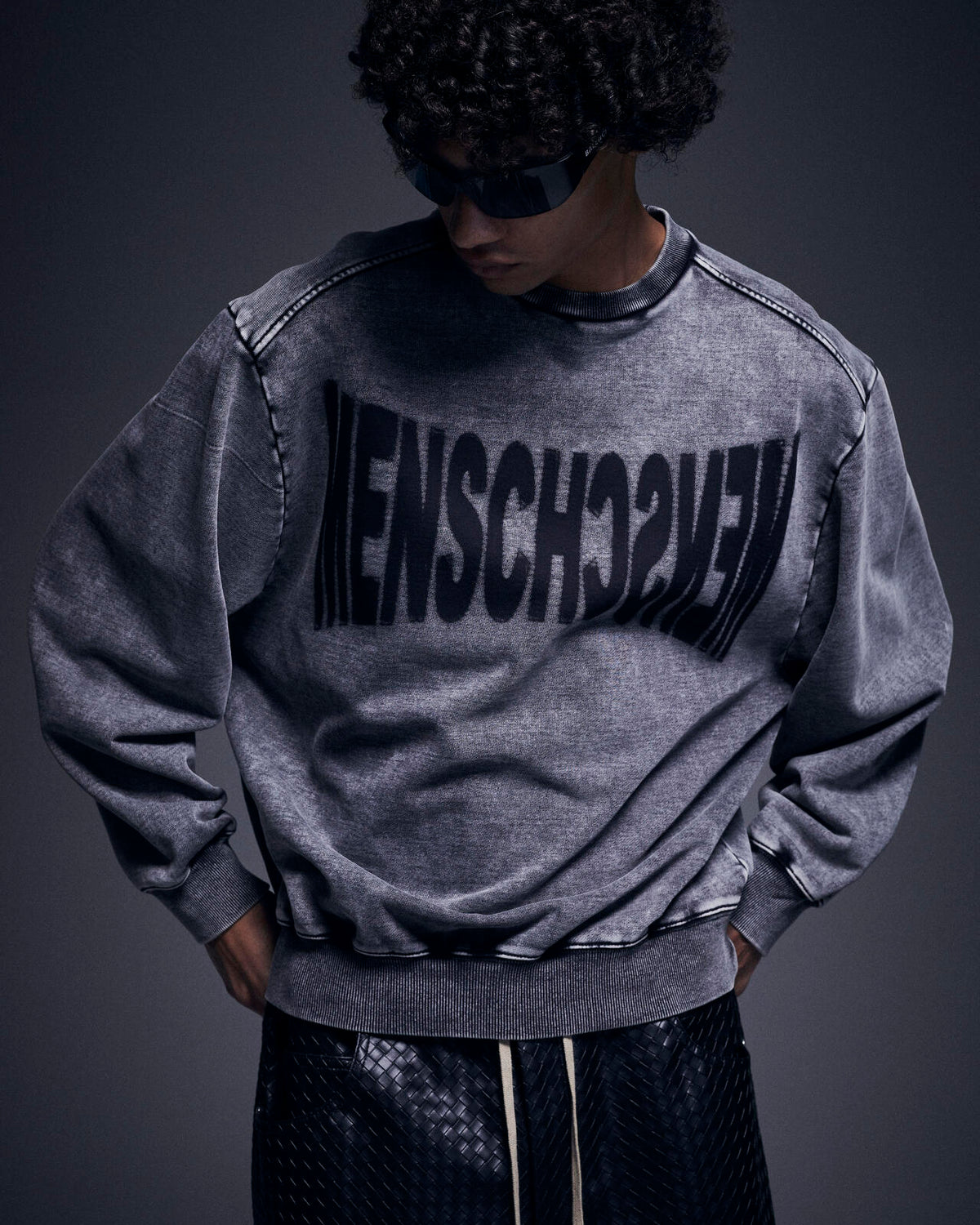 DankeSchon/ダンケシェーン/CHEMICAL SWEAT CREWNECK