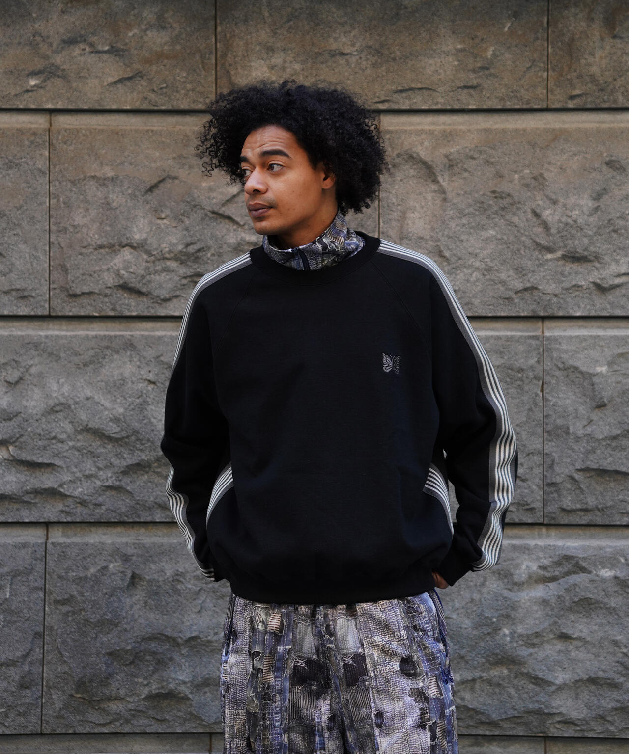 NEEDLES/ニードルズ/【LHP EXCLUSIVE】TRACK CREW NECK - COTTON JERSEY