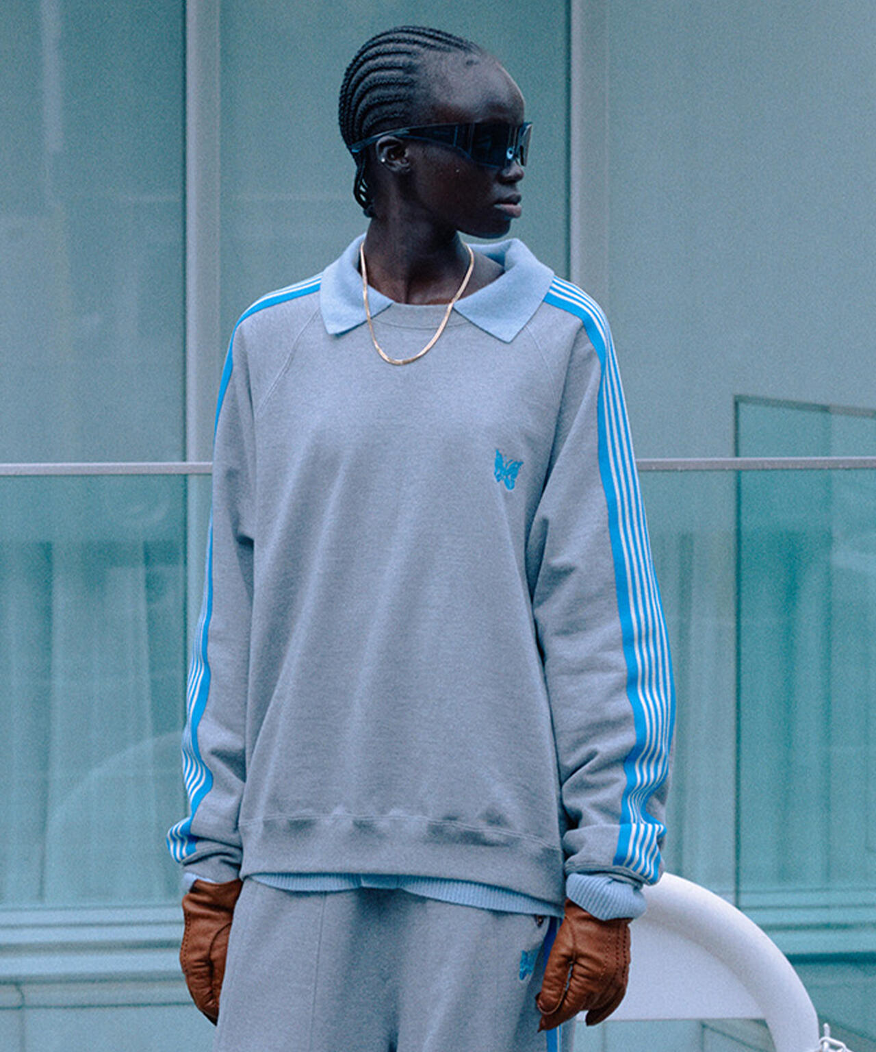 NEEDLES/ニードルズ/【LHP EXCLUSIVE】TRACK CREW NECK - COTTON JERSEY