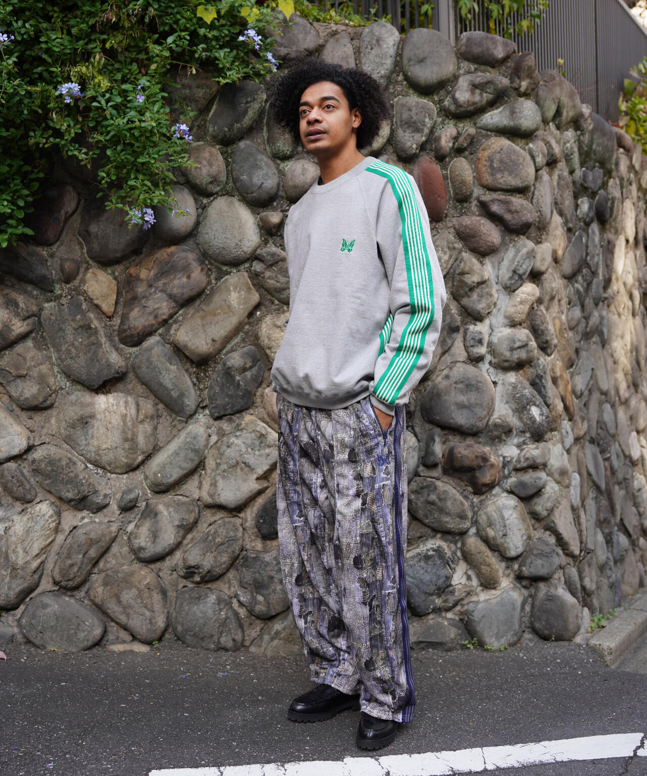 NEEDLES/ニードルズ/【LHP EXCLUSIVE】TRACK CREW NECK - COTTON JERSEY