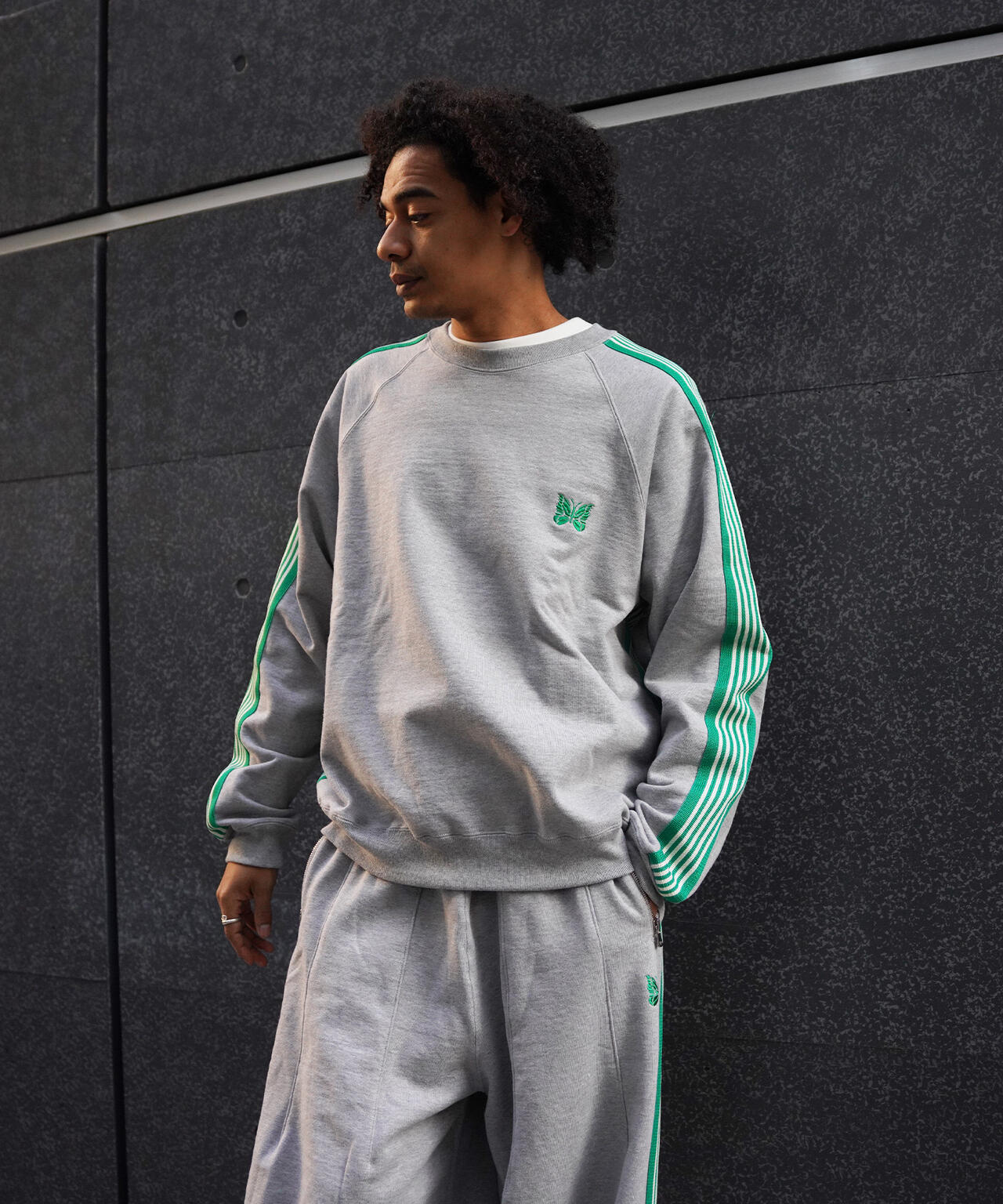 NEEDLES/ニードルズ/【LHP EXCLUSIVE】TRACK CREW NECK - COTTON JERSEY