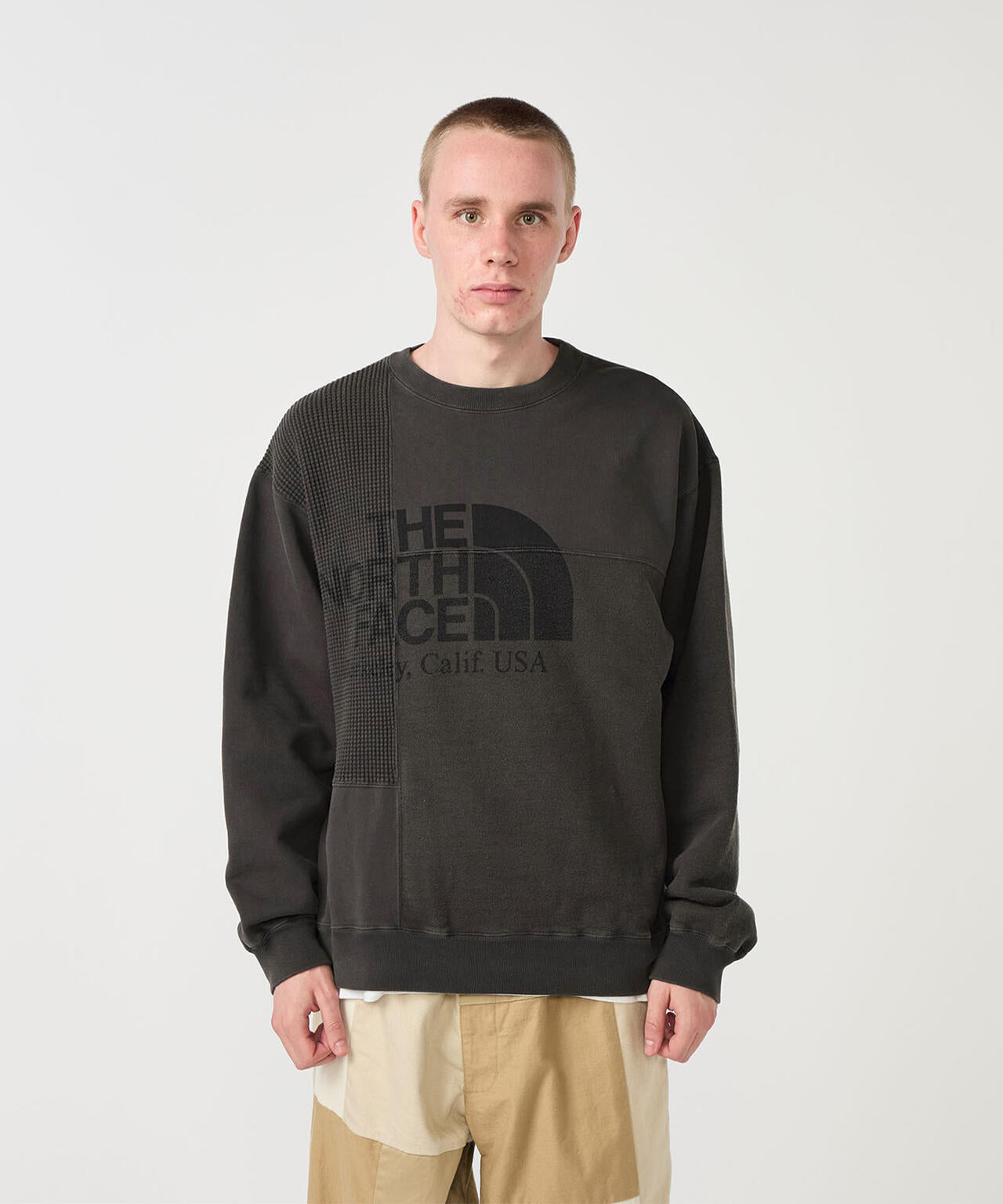 THE NORTH FACE PURPLE LABEL/Field Patchworked Crewneck Sweatshirt