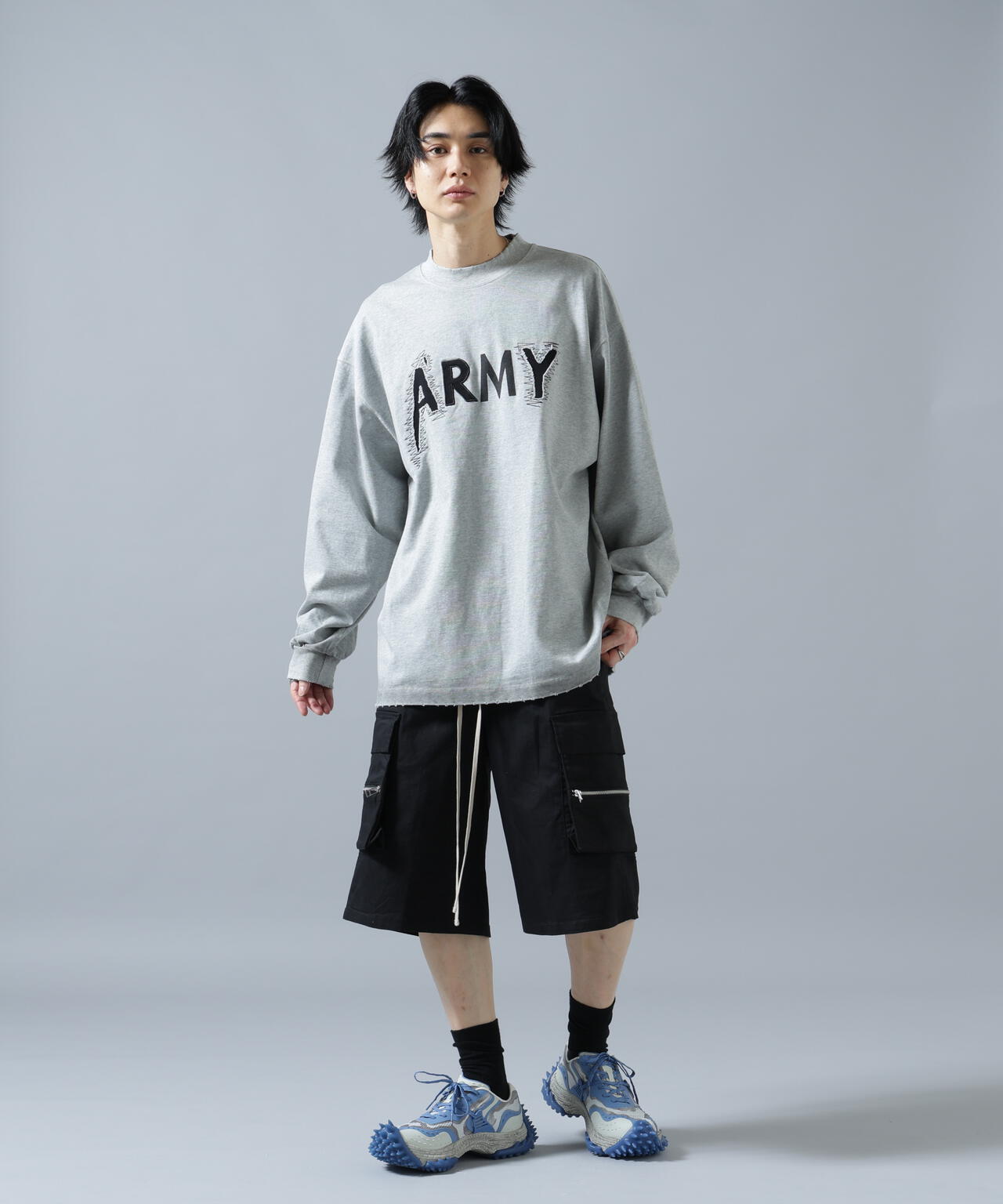 【WEB&DEPOT限定】DankeSchon/ダンケシェーン/ARMY CREWNECK