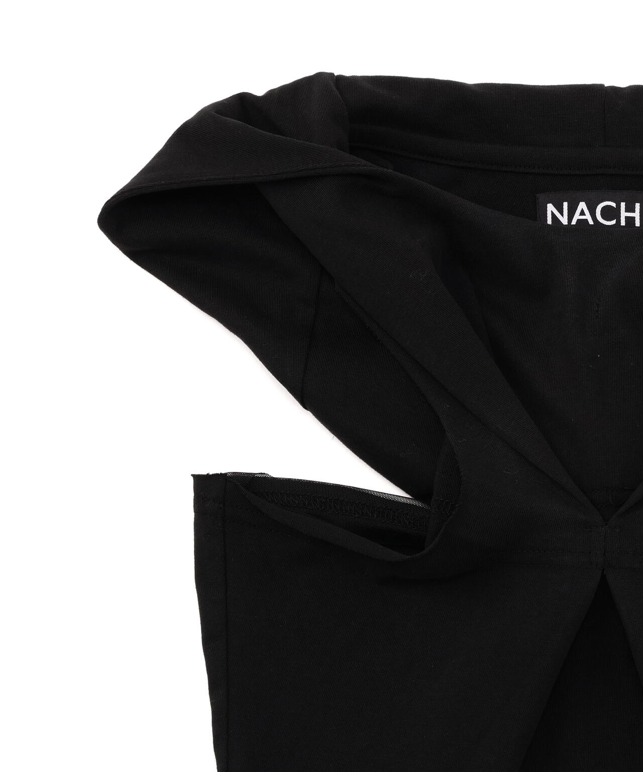 NACHE/ナチェ/PINCHED HOODIE SLEEVELESS
