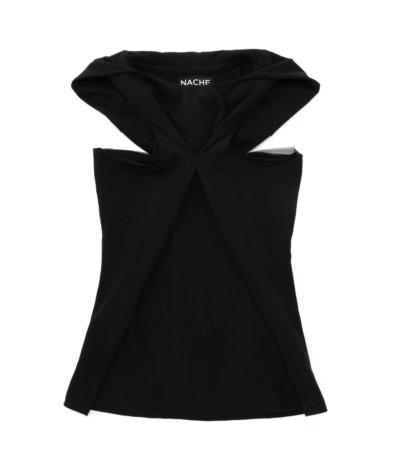 NACHE/ナチェ/PINCHED HOODIE SLEEVELESS