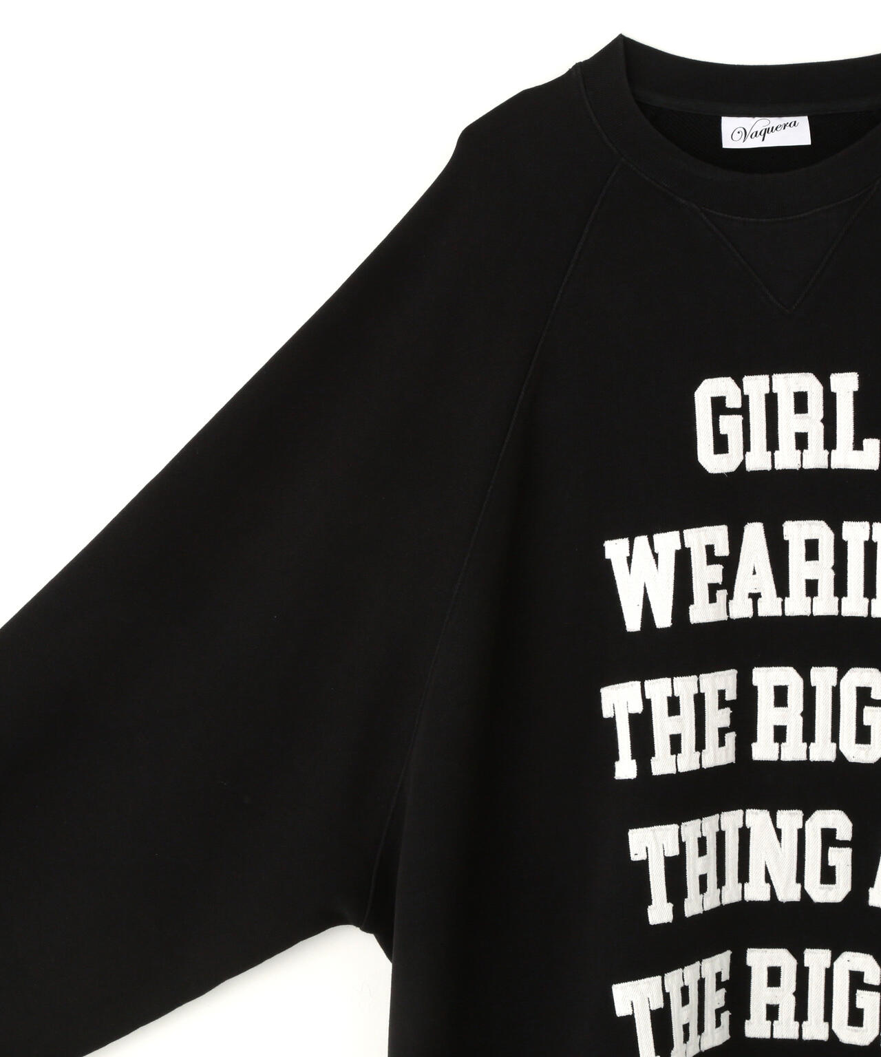 VAQUERA/ヴァケラ/WOMEN OVERSIZED SWEAT SHIRT