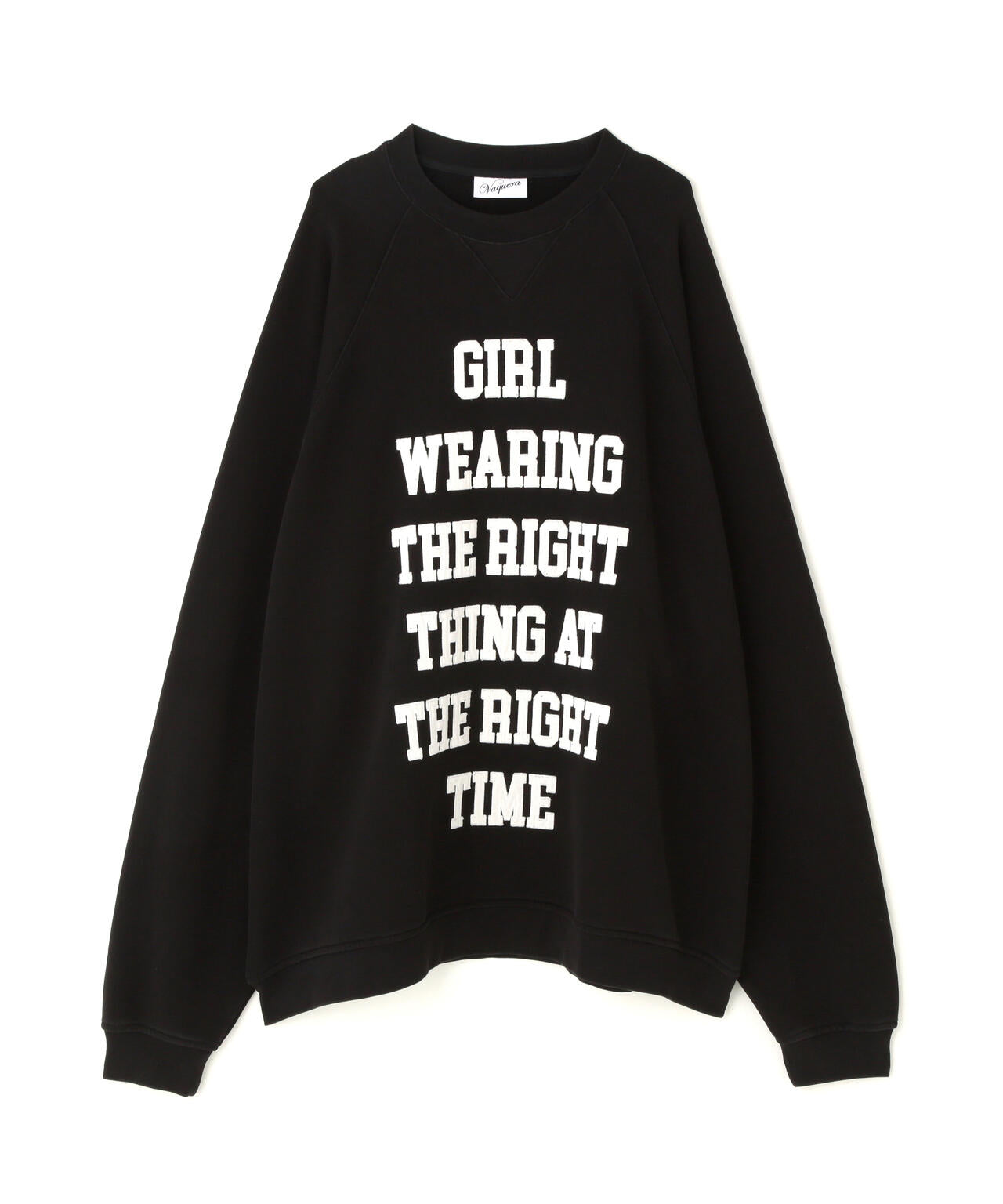 VAQUERA/ヴァケラ/WOMEN OVERSIZED SWEAT SHIRT