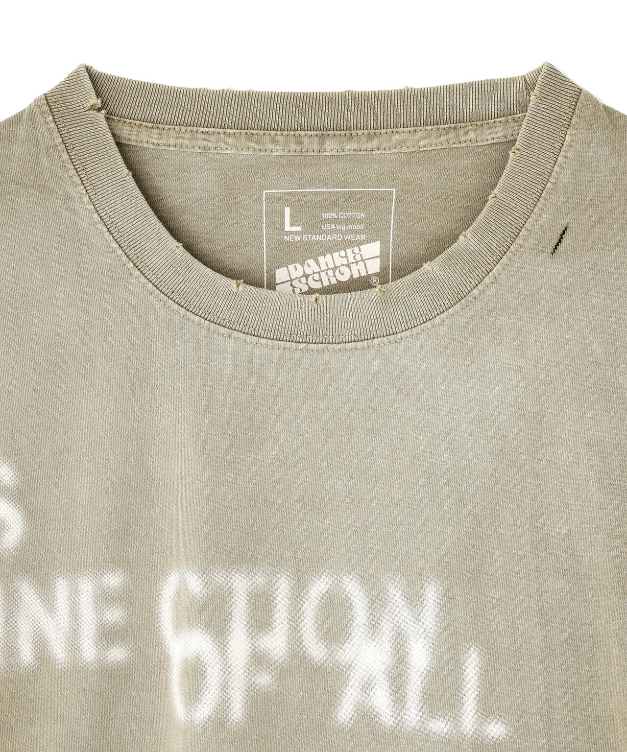 DankeSchon/ダンケシェーン/PIGMENT STENCIL S/S TEE