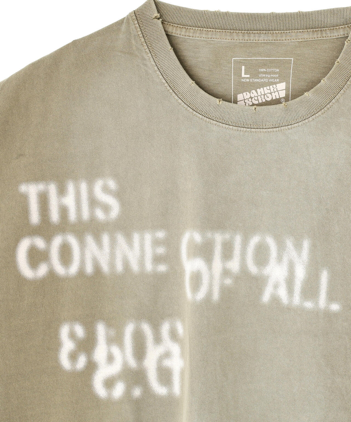 DankeSchon/ダンケシェーン/PIGMENT STENCIL S/S TEE