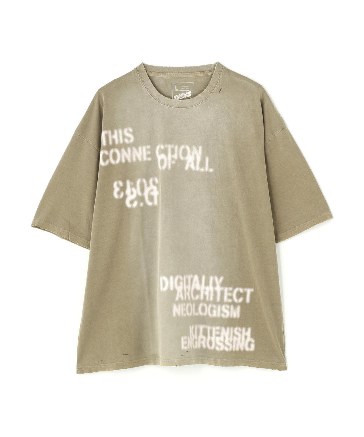 DankeSchon/ダンケシェーン/PIGMENT STENCIL S/S TEE