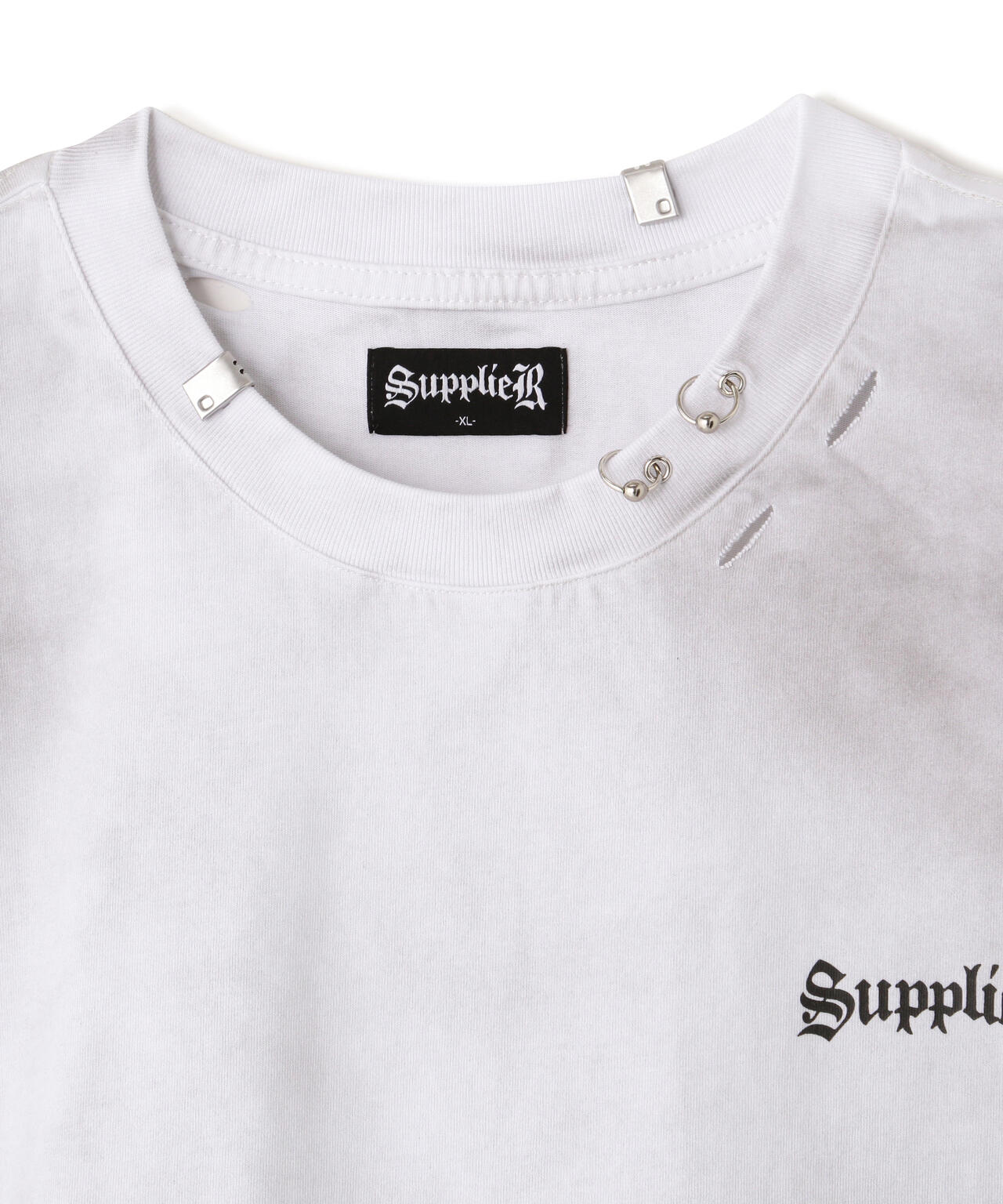 SUPPLIER/サプライヤー/Distressed Pierced Tee V2