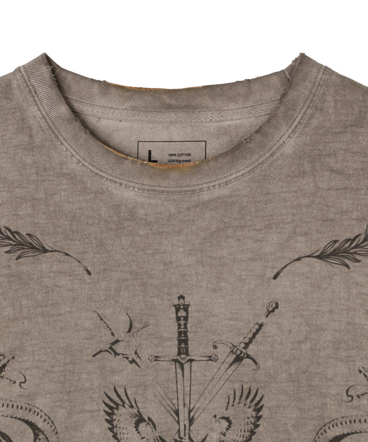 DankeSchon/ダンケシェーン/SPRAY BURN S/S TEE CROSS