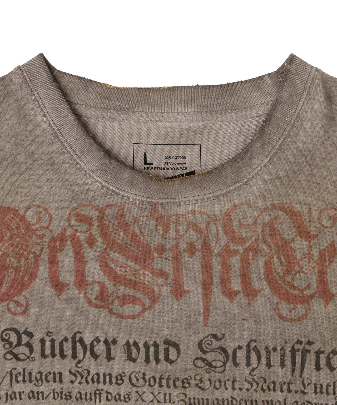 DankeSchon/ダンケシェーン/SPRAY BURN S/S TEE BIBLE
