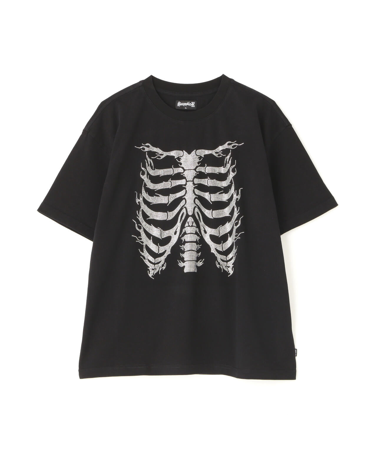 SUPPLIER/サプライヤー/Rhinestone Fire Bones Tee