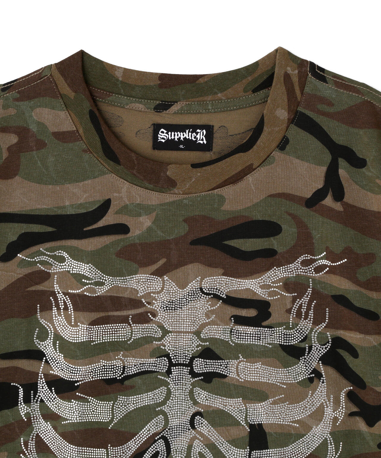 SUPPLIER/サプライヤー/RhineStone Fire Bones Tee