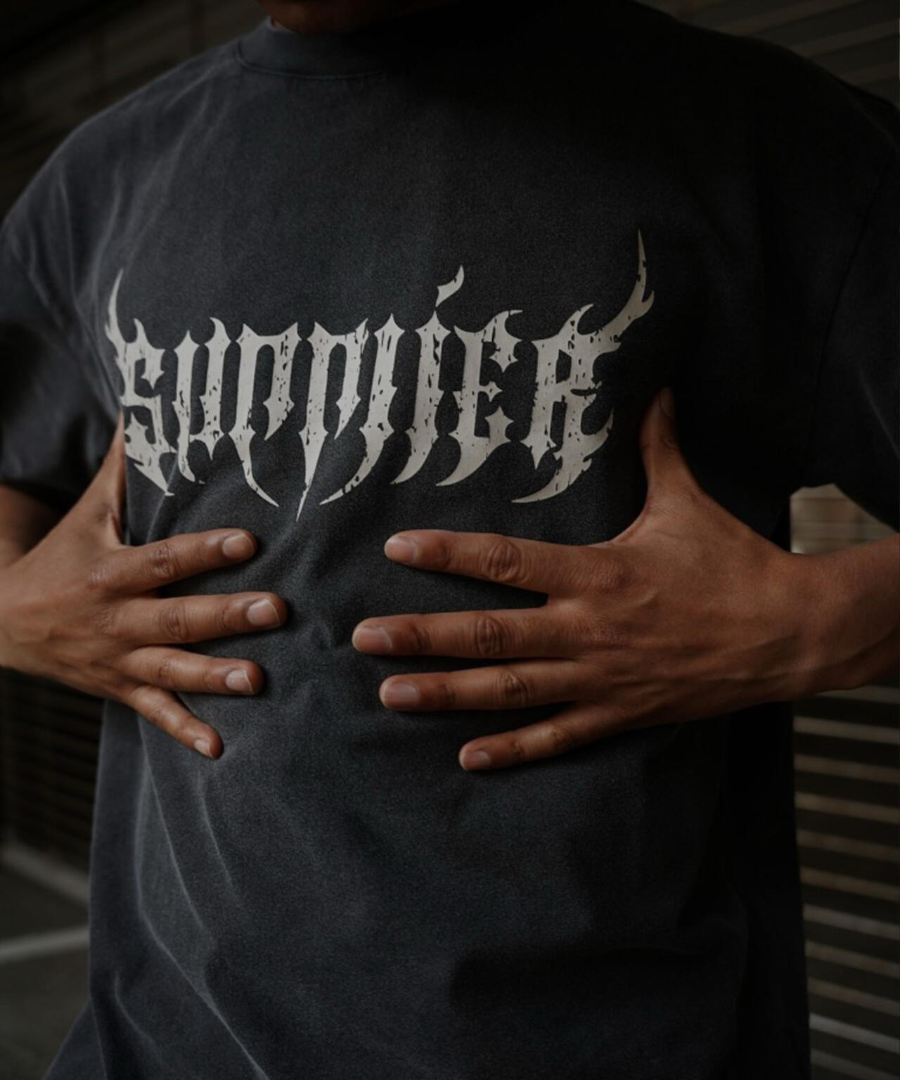 SUPPLIER/サプライヤー/LHP別注 Rhinestone Fire Bones Tee