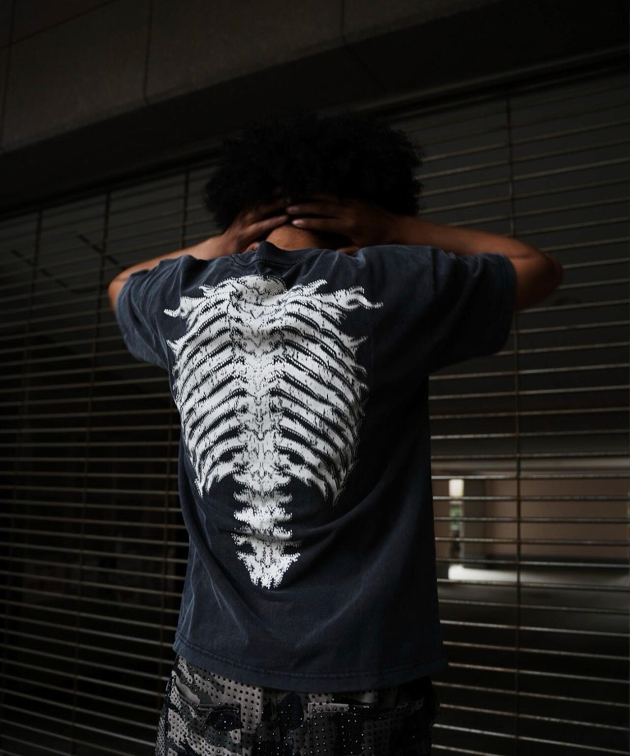 SUPPLIER/サプライヤー/LHP別注 Rhinestone Fire Bones Tee