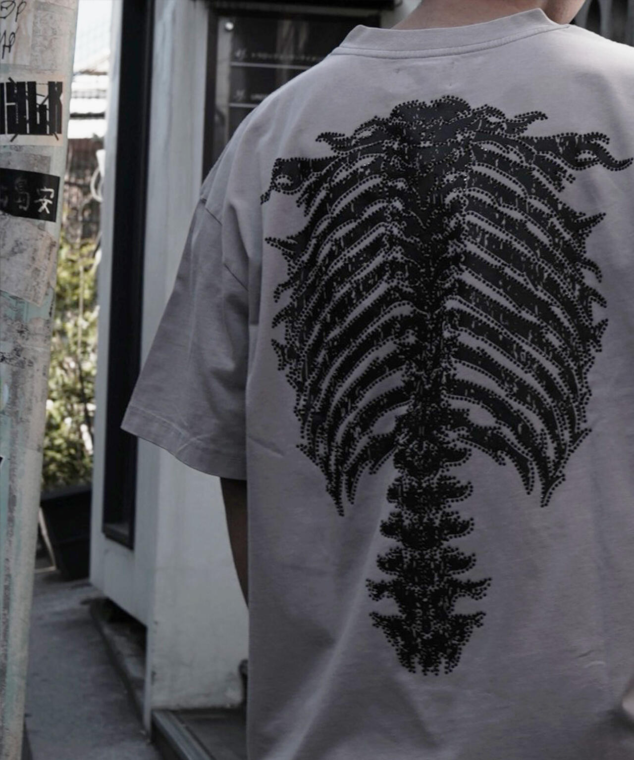 SUPPLIER/サプライヤー/LHP別注 Rhinestone Fire Bones Tee