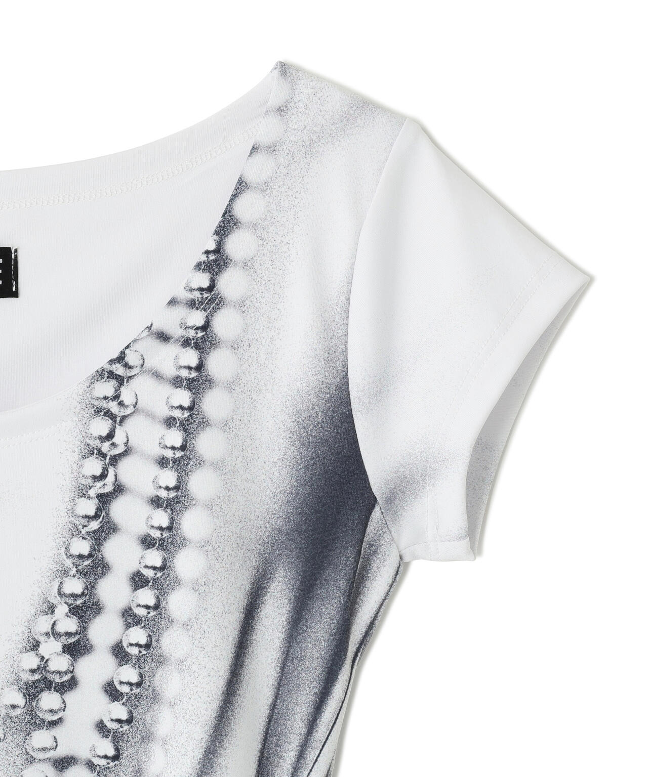 NACHE/ナチェ/PEARL NECKLACE PRINTED T-SHIRT