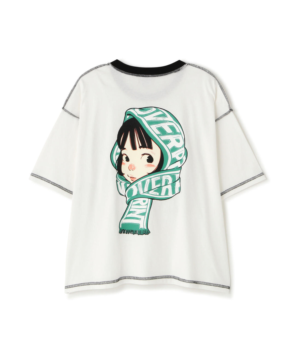 overprint/オーバープリント/SCARF TEE 2
