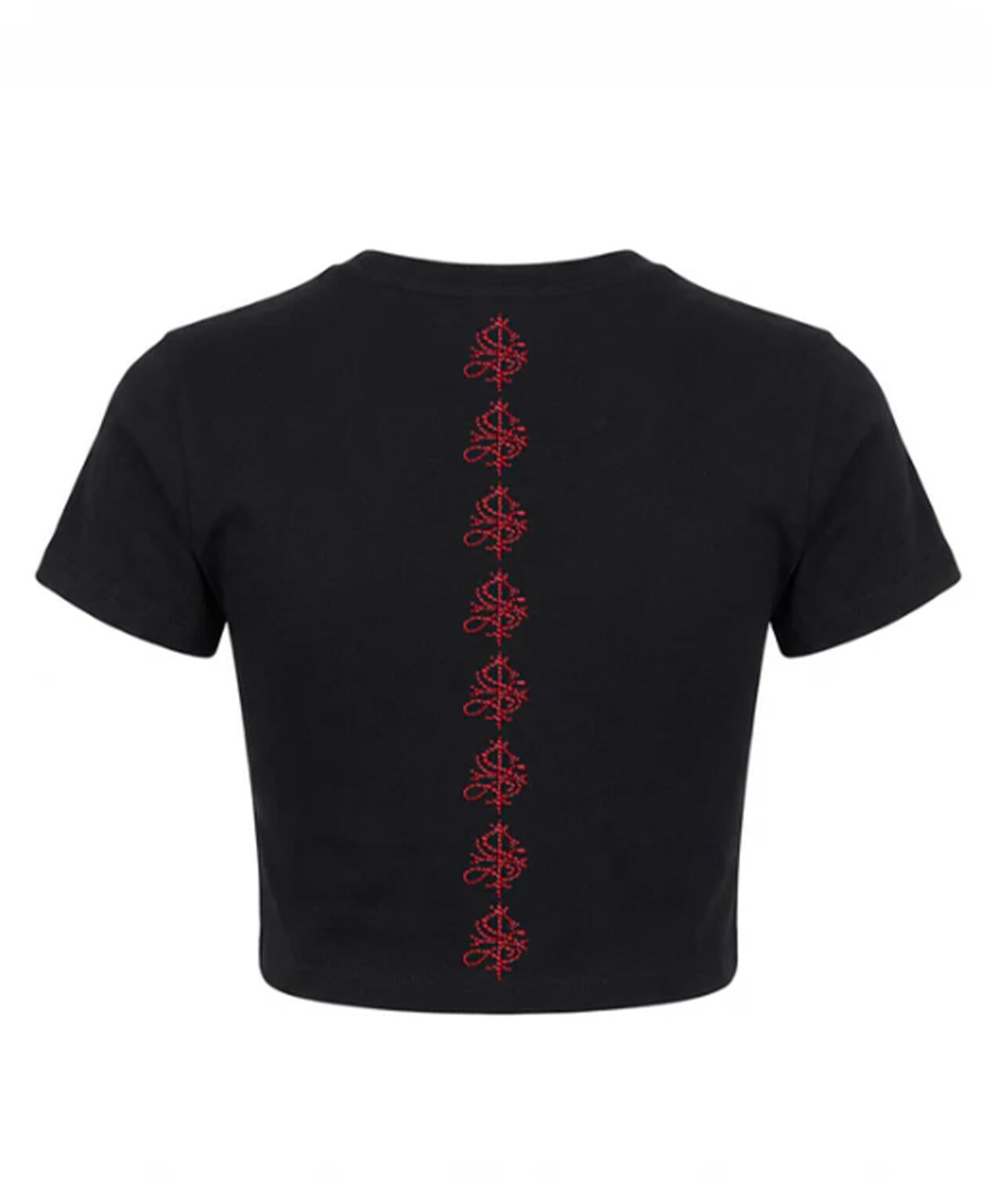 SupBaby by SUPPLIER/サプベビー バイ サプライヤー/Petit Cross Rhinestone Cropped Tee