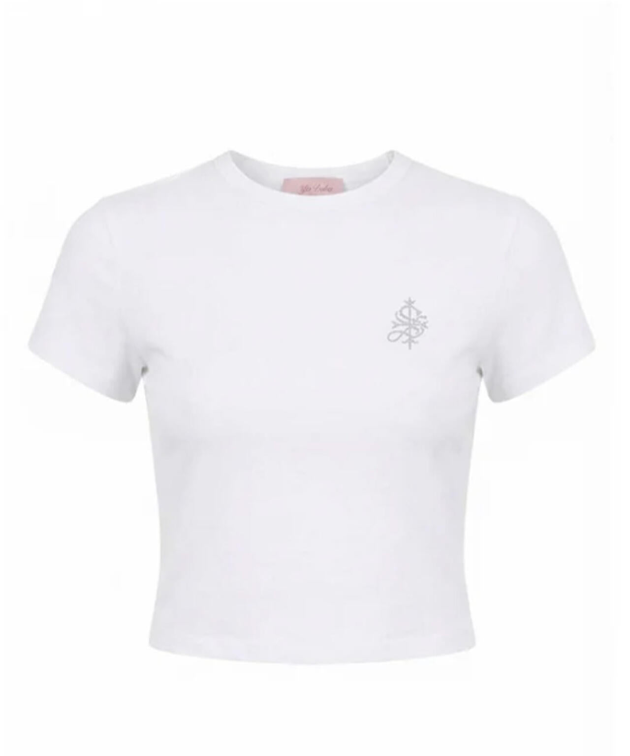 SupBaby by SUPPLIER/サプベビー バイ サプライヤー/Petit Cross Rhinestone Cropped Tee