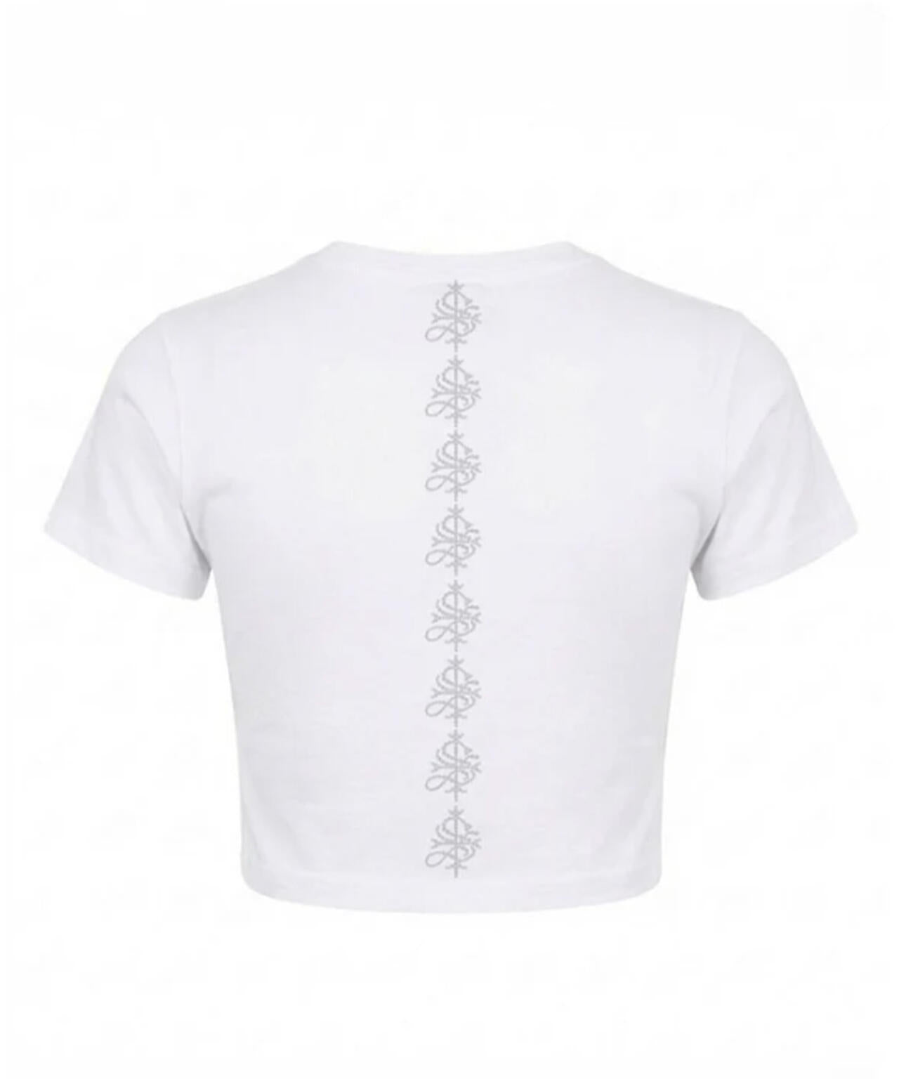 SupBaby by SUPPLIER/サプベビー バイ サプライヤー/Petit Cross Rhinestone Cropped Tee