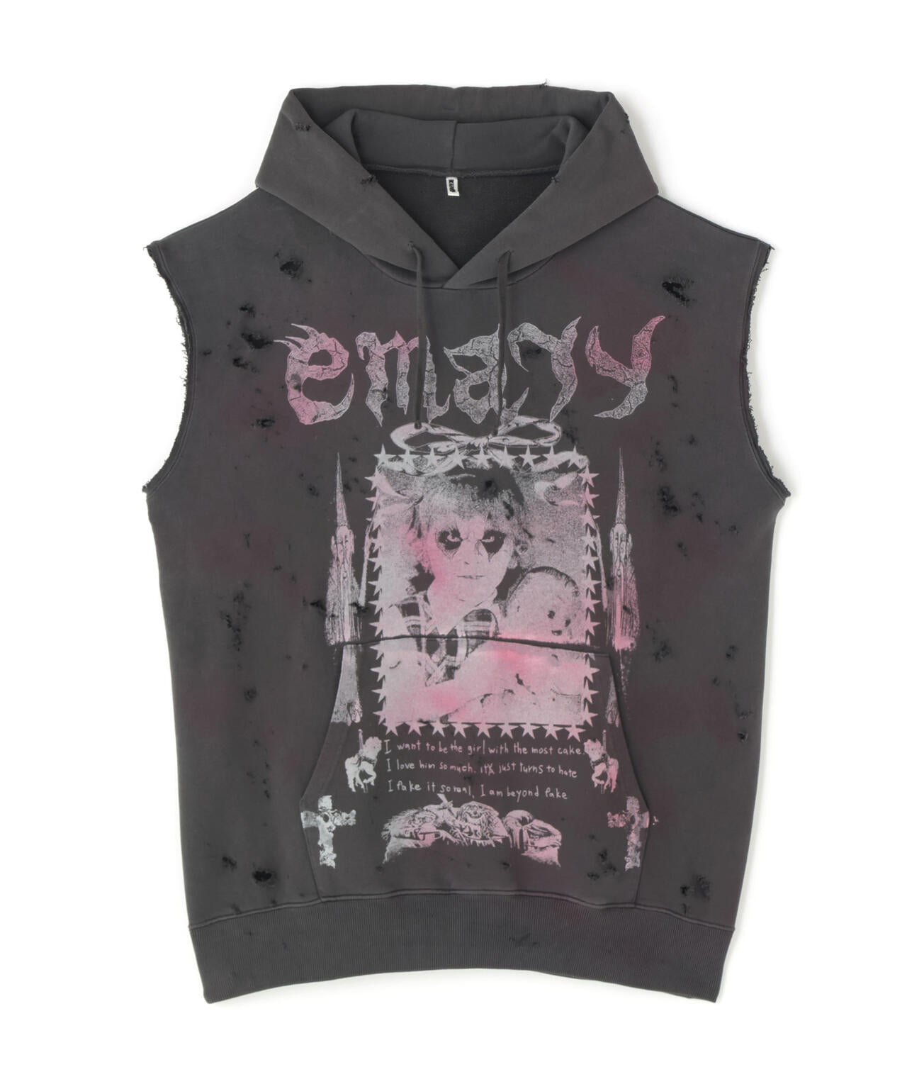 emary/エメリー/Psyco Candy Nosleeve Hoodie