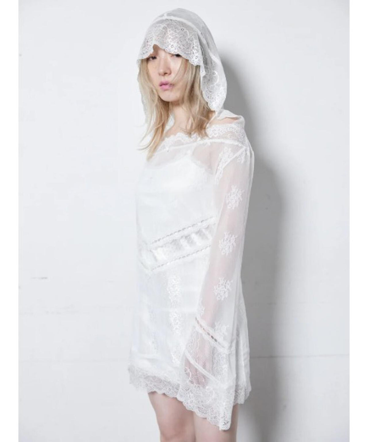neith./ネイス/Veil-Offshoulder Dress