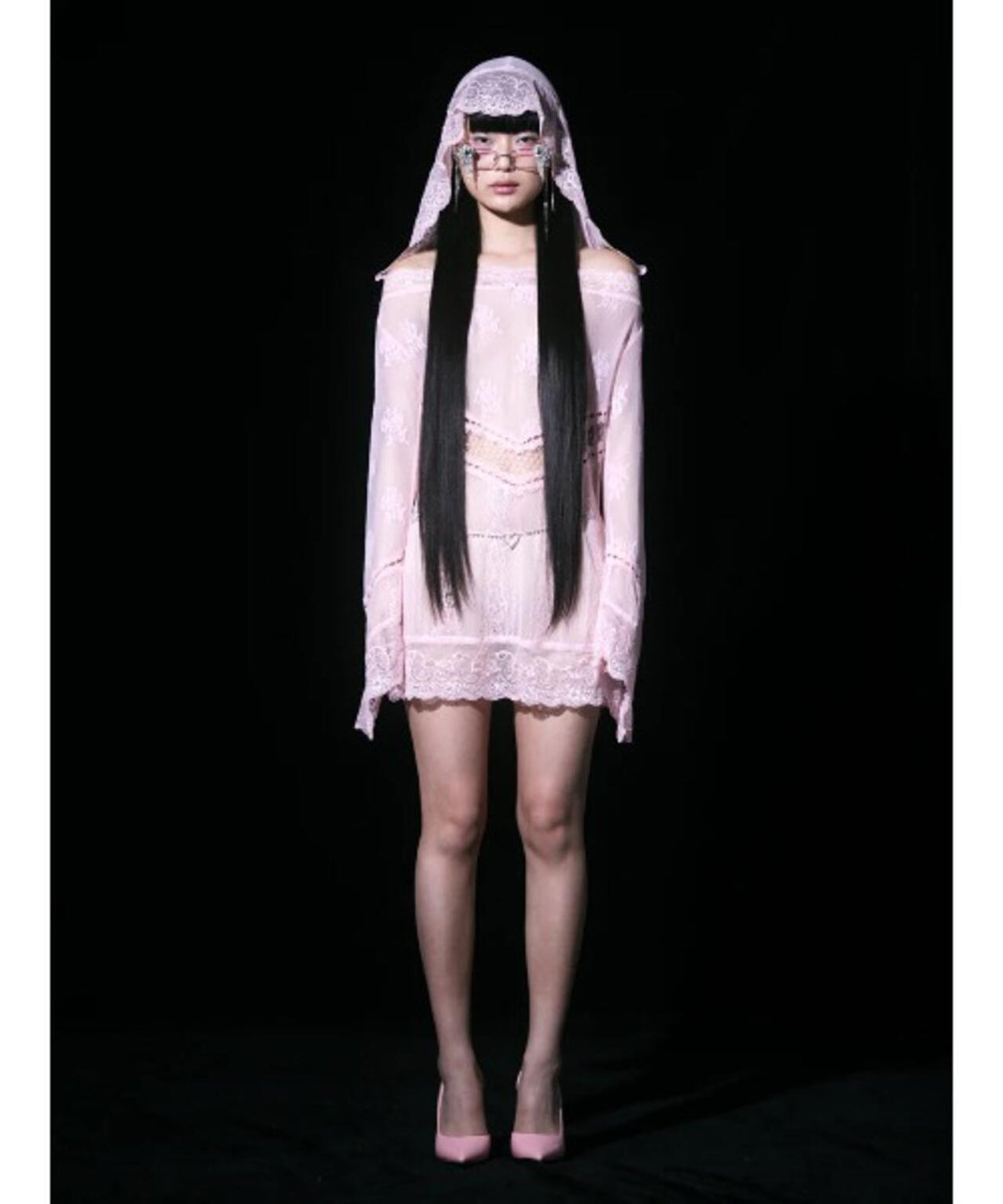 neith./ネイス/Veil-Offshoulder Dress