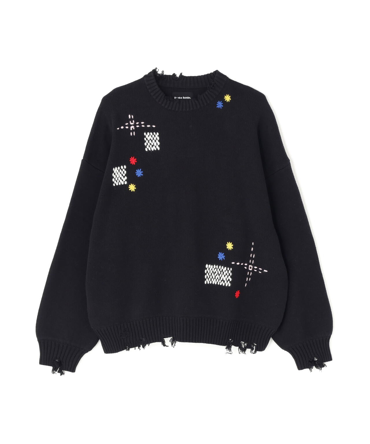 【WEB&DEPOT限定】DankeSchon/ダンケシェーン/HAND STITCH KNIT CREWNECK