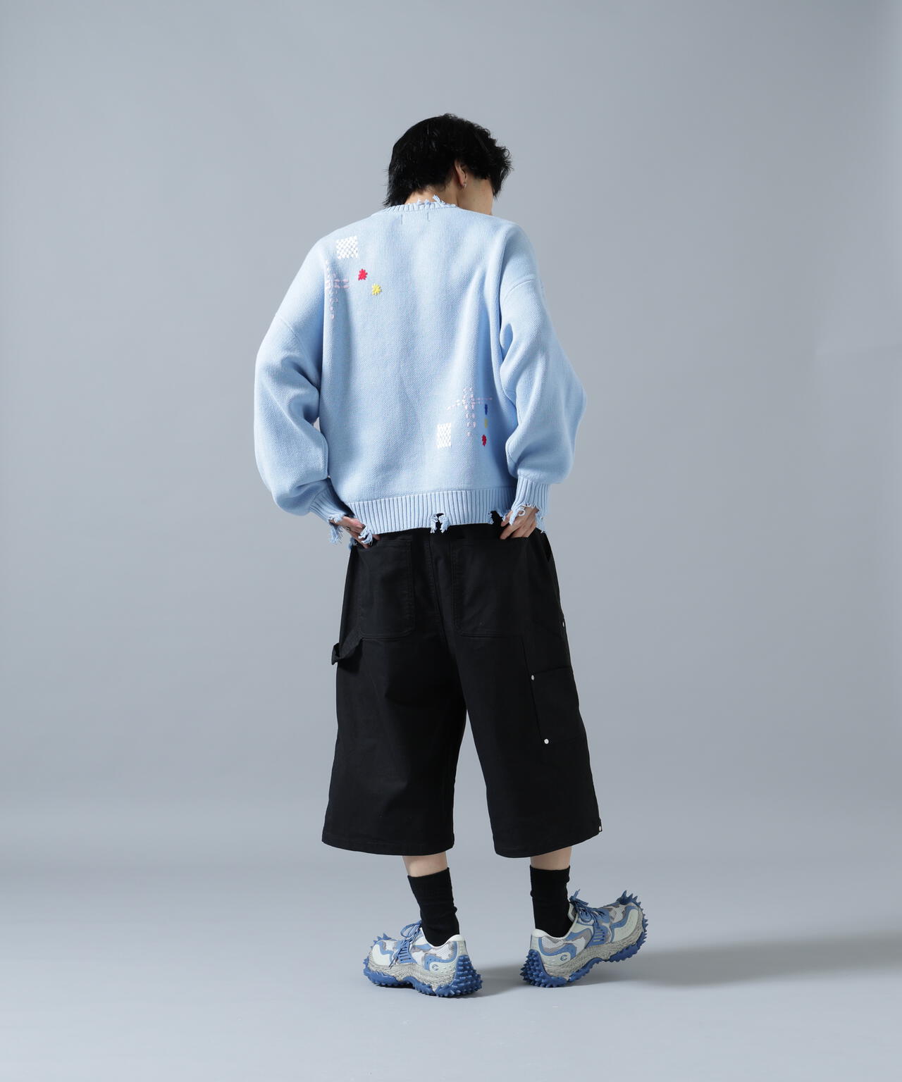 【WEB&DEPOT限定】DankeSchon/ダンケシェーン/HAND STITCH KNIT CREWNECK