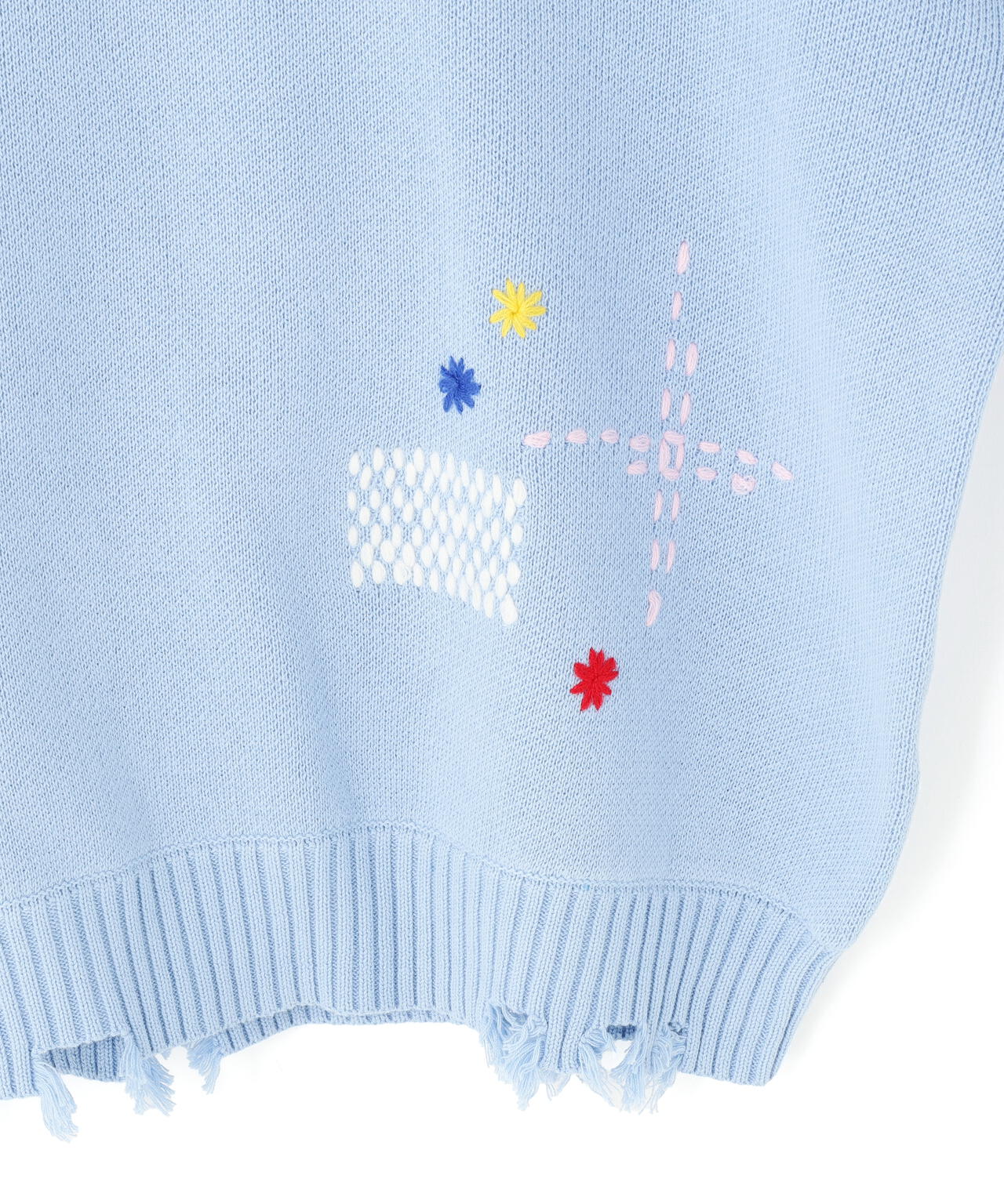 【WEB&DEPOT限定】DankeSchon/ダンケシェーン/HAND STITCH KNIT CREWNECK