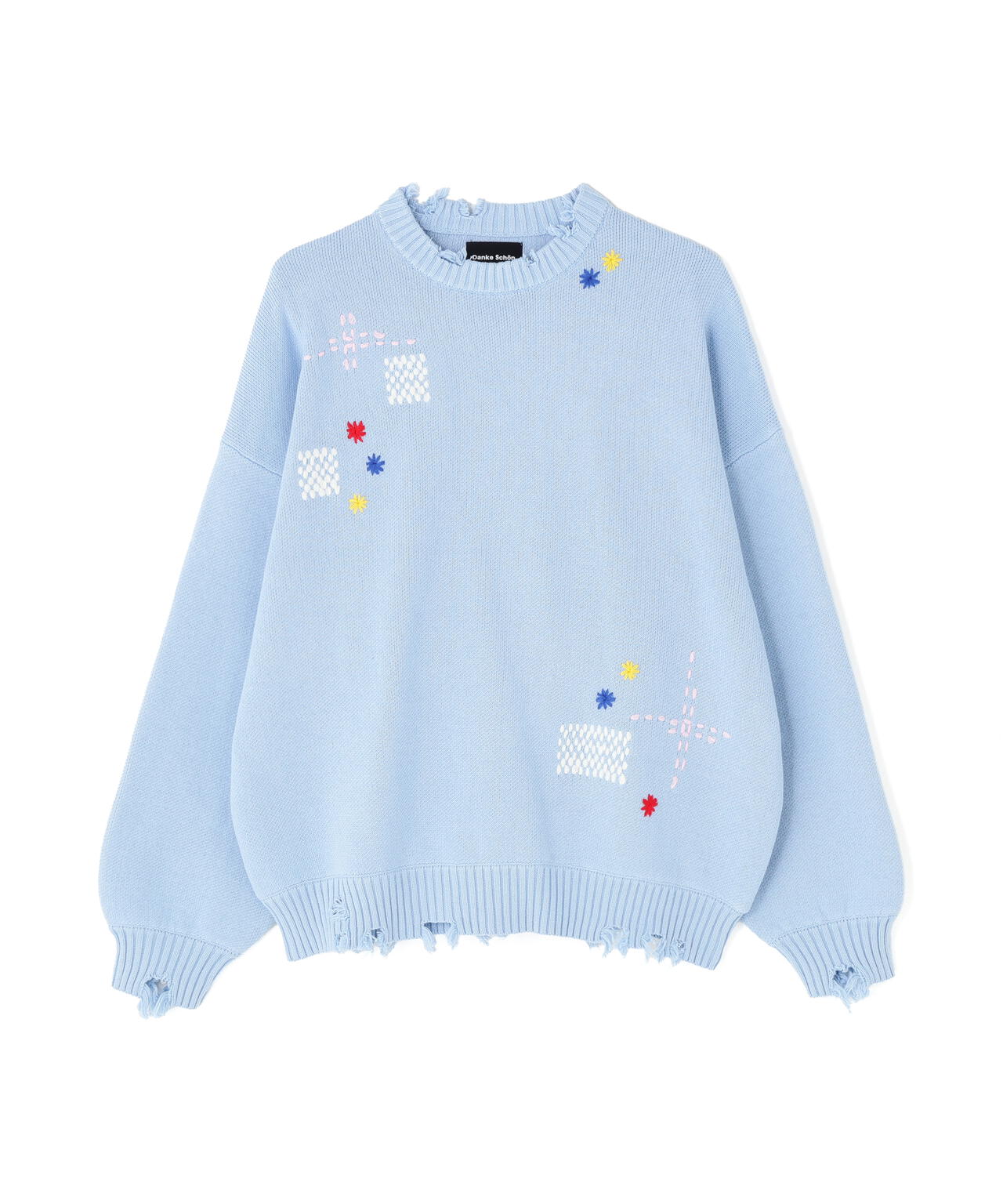 【WEB&DEPOT限定】DankeSchon/ダンケシェーン/HAND STITCH KNIT CREWNECK
