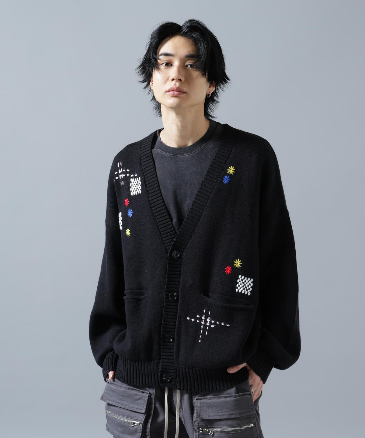 【WEB&DEPOT限定】DankeSchon/ダンケシェーン/HAND STITCH KNIT CARDIGAN