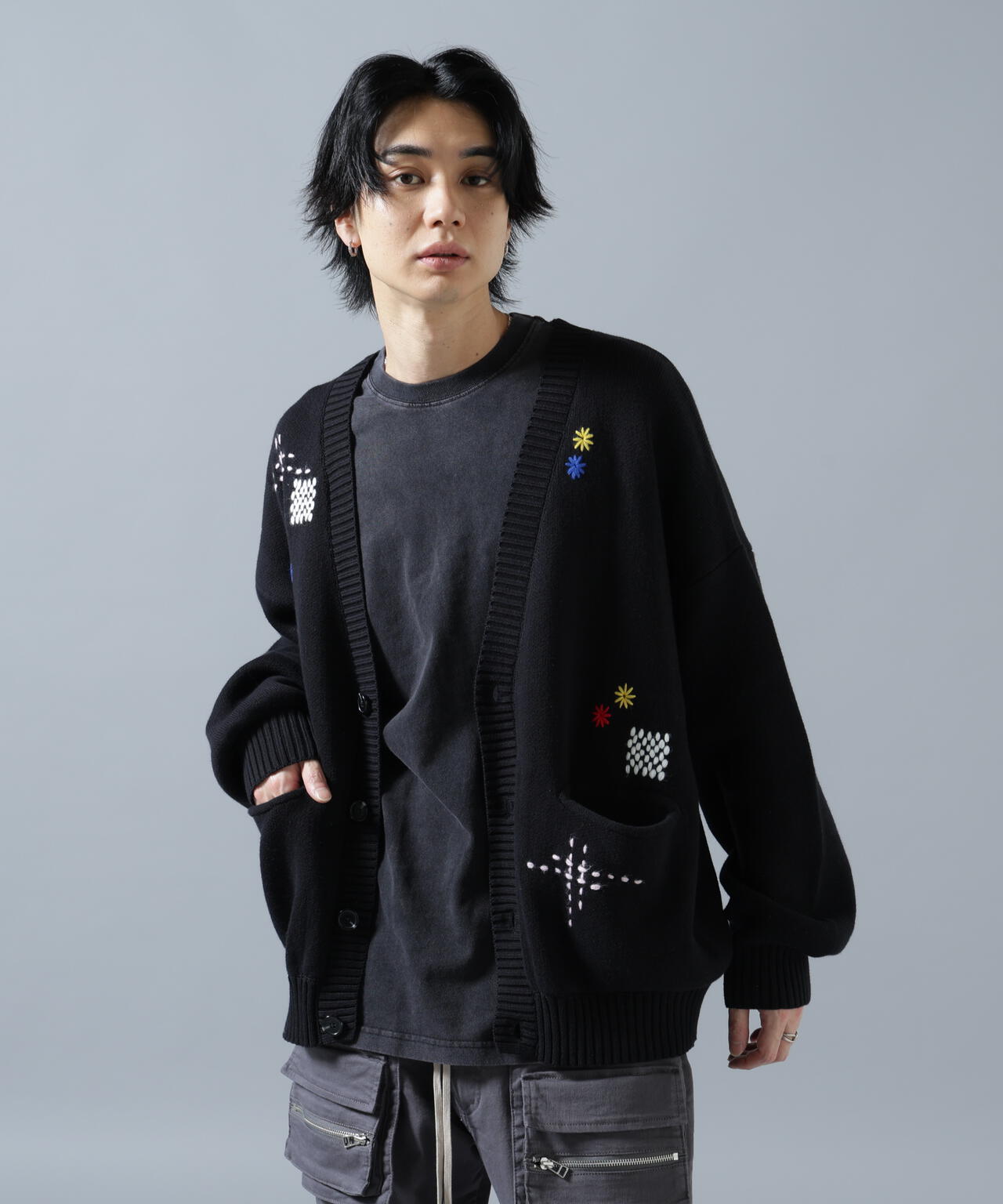【WEB&DEPOT限定】DankeSchon/ダンケシェーン/HAND STITCH KNIT CARDIGAN