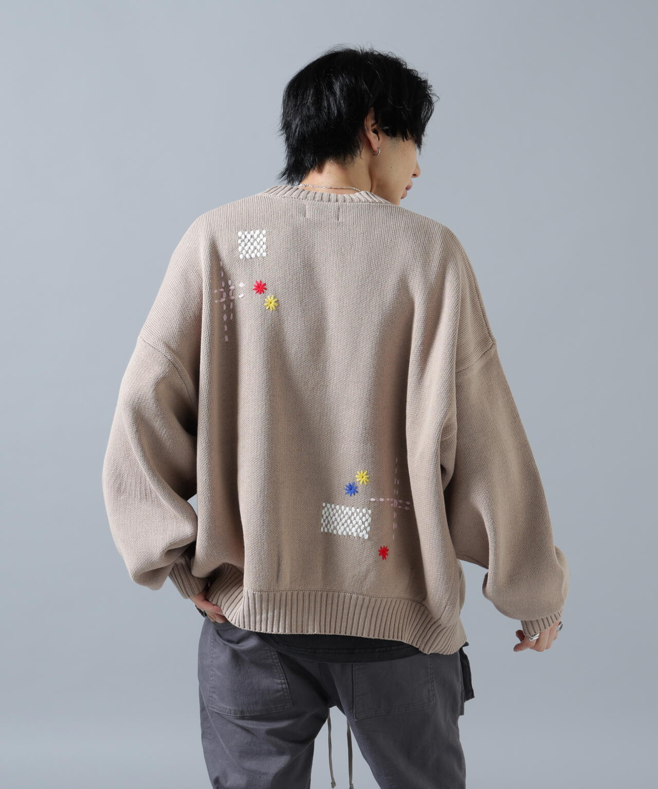 【WEB&DEPOT限定】DankeSchon/ダンケシェーン/HAND STITCH KNIT CARDIGAN