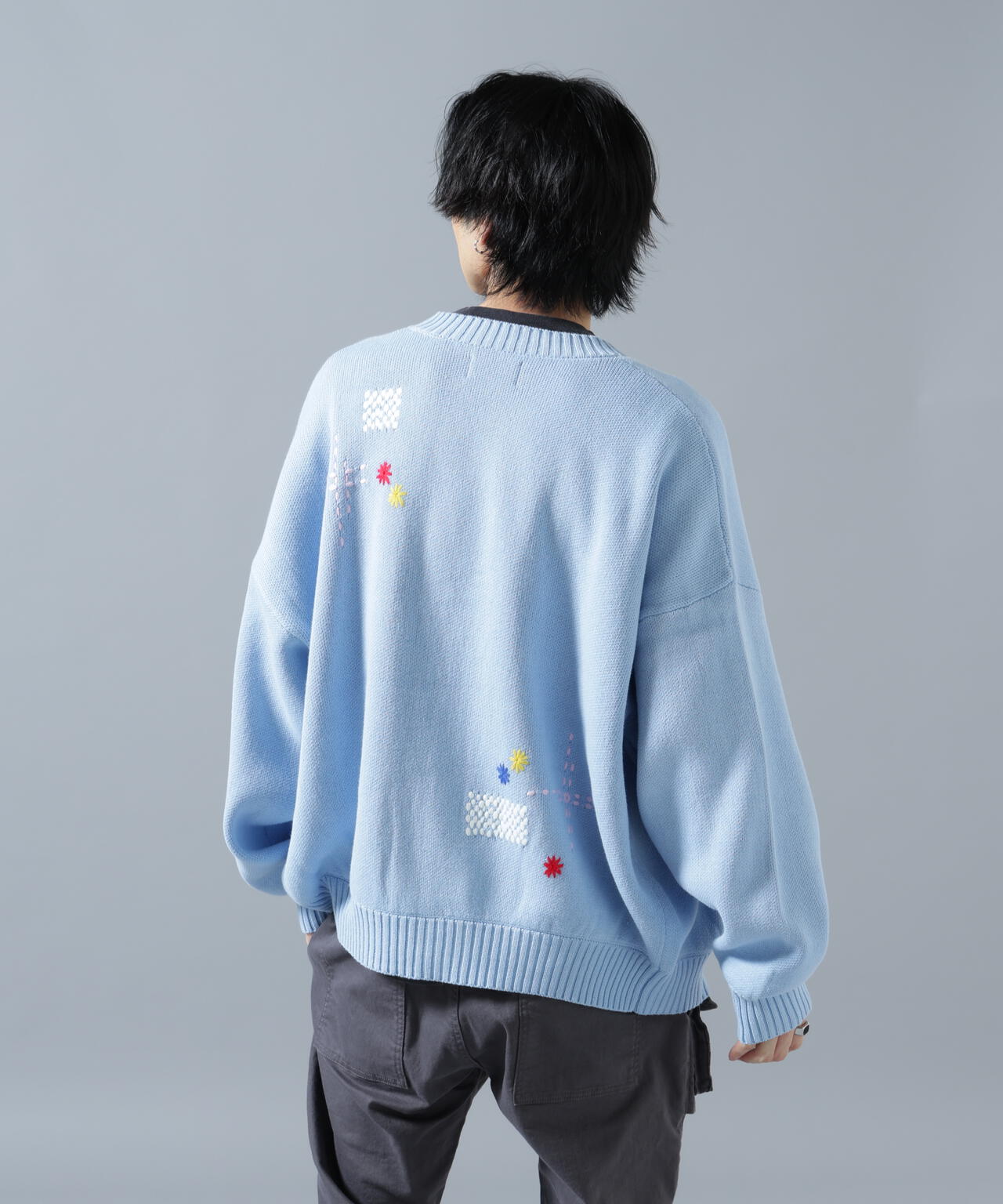 【WEB&DEPOT限定】DankeSchon/ダンケシェーン/HAND STITCH KNIT CARDIGAN