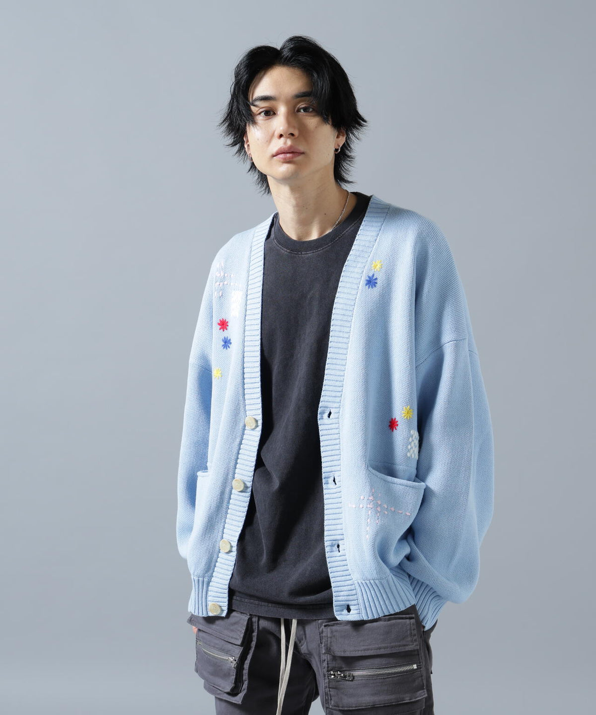 【WEB&DEPOT限定】DankeSchon/ダンケシェーン/HAND STITCH KNIT CARDIGAN